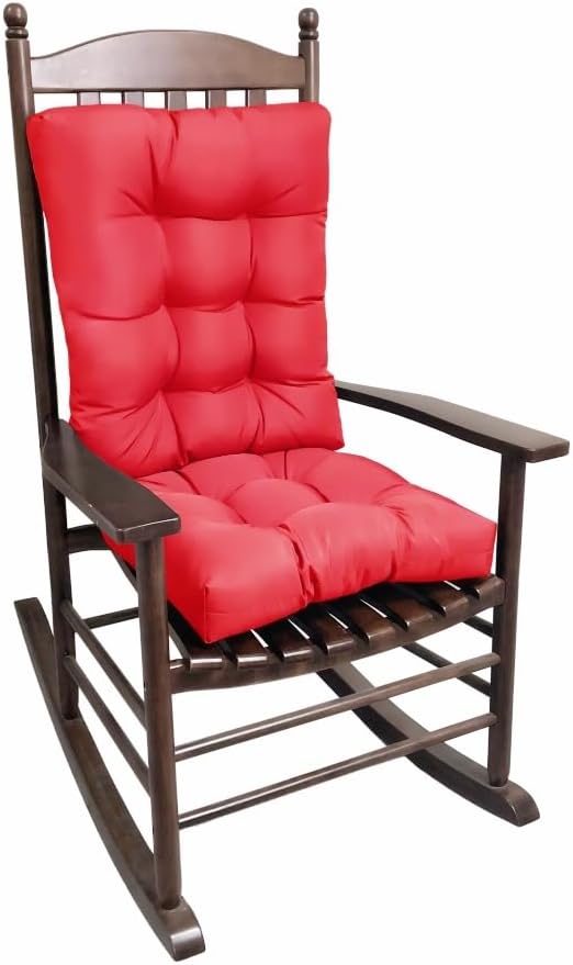 Rocking Chair Cushion, Set of Thicken Seat & Back Chair Cushions,Soft Thickened Patio Chair Cushions for Indoor/Outdoor (Navy Blue)