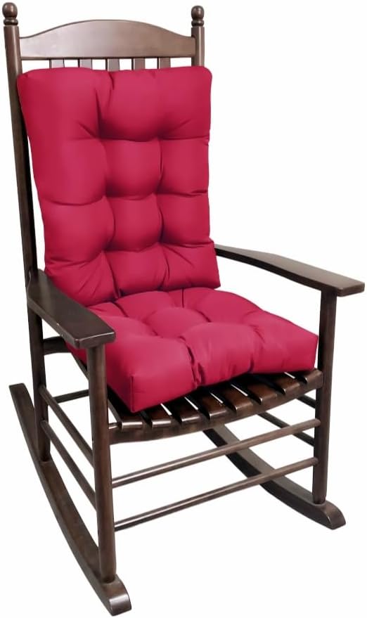 Rocking Chair Cushion, Set of Thicken Seat & Back Chair Cushions,Soft Thickened Patio Chair Cushions for Indoor/Outdoor (Navy Blue)