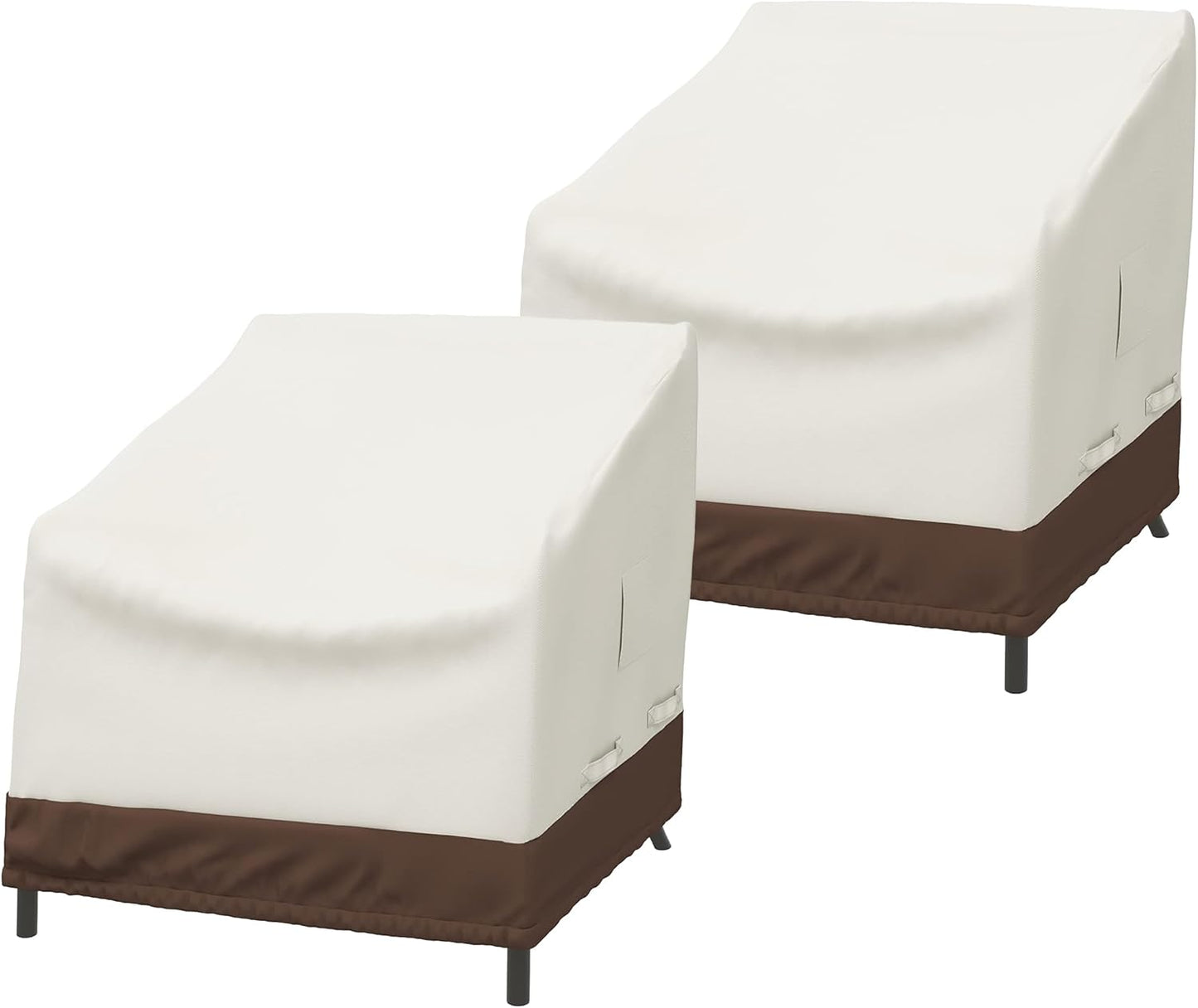 Amazon Basics 3 Seater Outdoor Couch and Patio Furniture Covers, Waterproof, Anti-UV, Durable, Beige/Tan