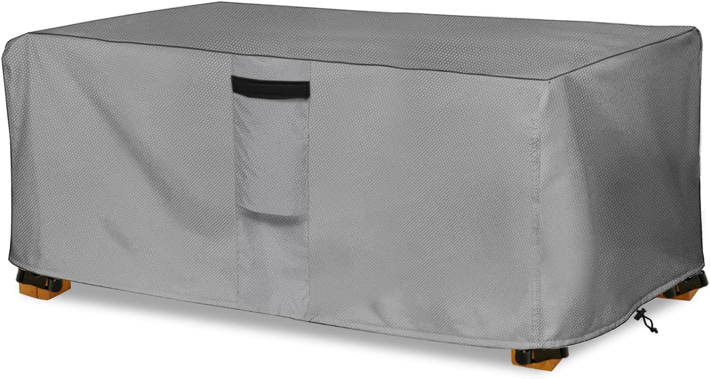 okcool Heavy Duty Patio Sofa Cover, 100% Waterproof 3-Seater Outdoor Sofa Cover Fits up to 85W x 38D x 35H Inches, Lawn Patio Furniture Covers,Grey