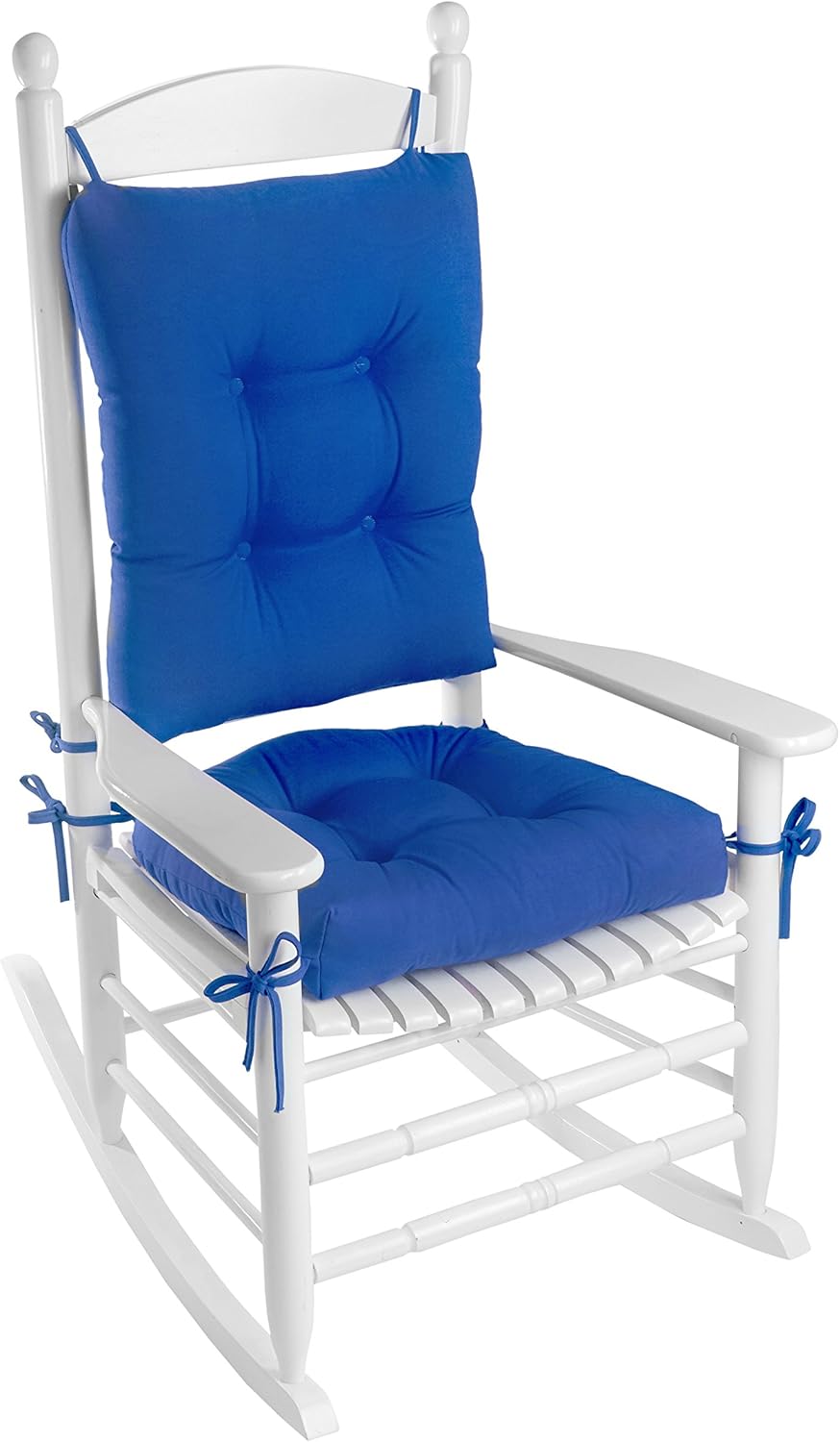 Klear Vu Solarium Rocking Chair Cushion, Assembled in The USA, for Indoor & Outdoor Use, Patio, Living Room, or Nursery, 19"x19" Seat and 21"x18" Seatback, 2-Piece Set, Black 2 Count