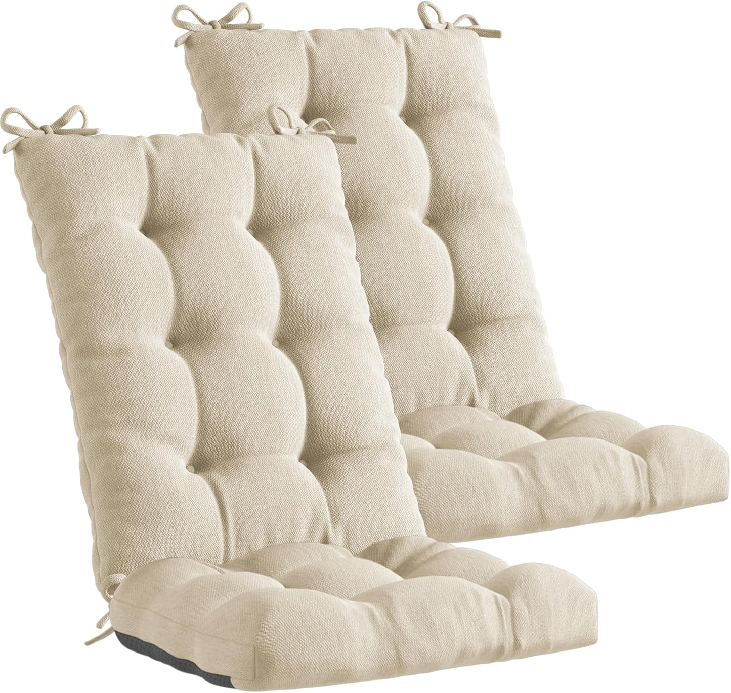 Codi Rocking Chair Cushions, Water Resistant Glider Rocker Replacement Cushion Set for Patio Porch Garden - Fits Most Standard Rockers, Beige 1PK