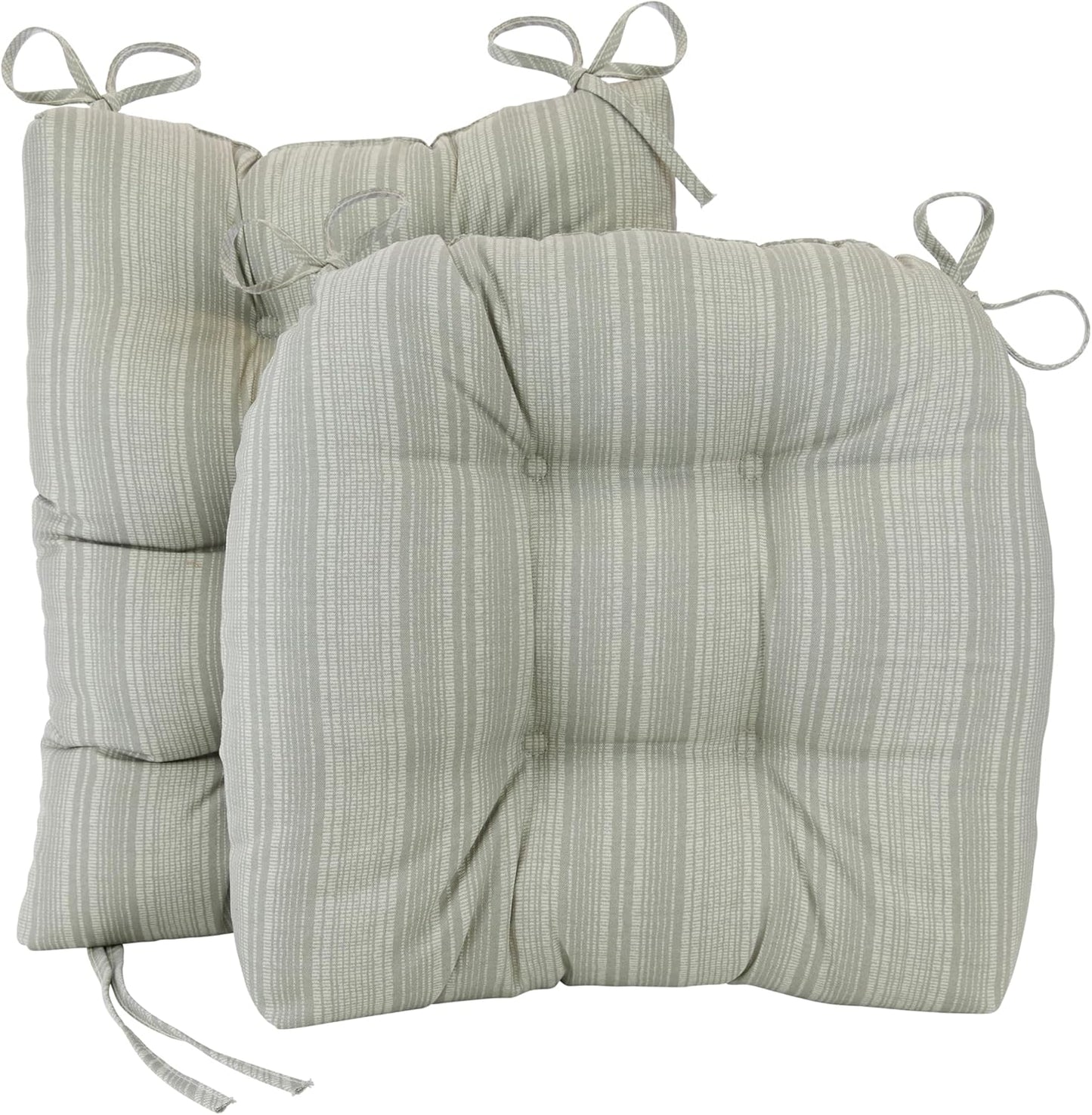 Klear Vu Solarium Rocking Chair Cushion, Assembled in The USA, for Indoor & Outdoor Use, Patio, Living Room, or Nursery, 19"x19" Seat and 21"x18" Seatback, 2-Piece Set, Black 2 Count