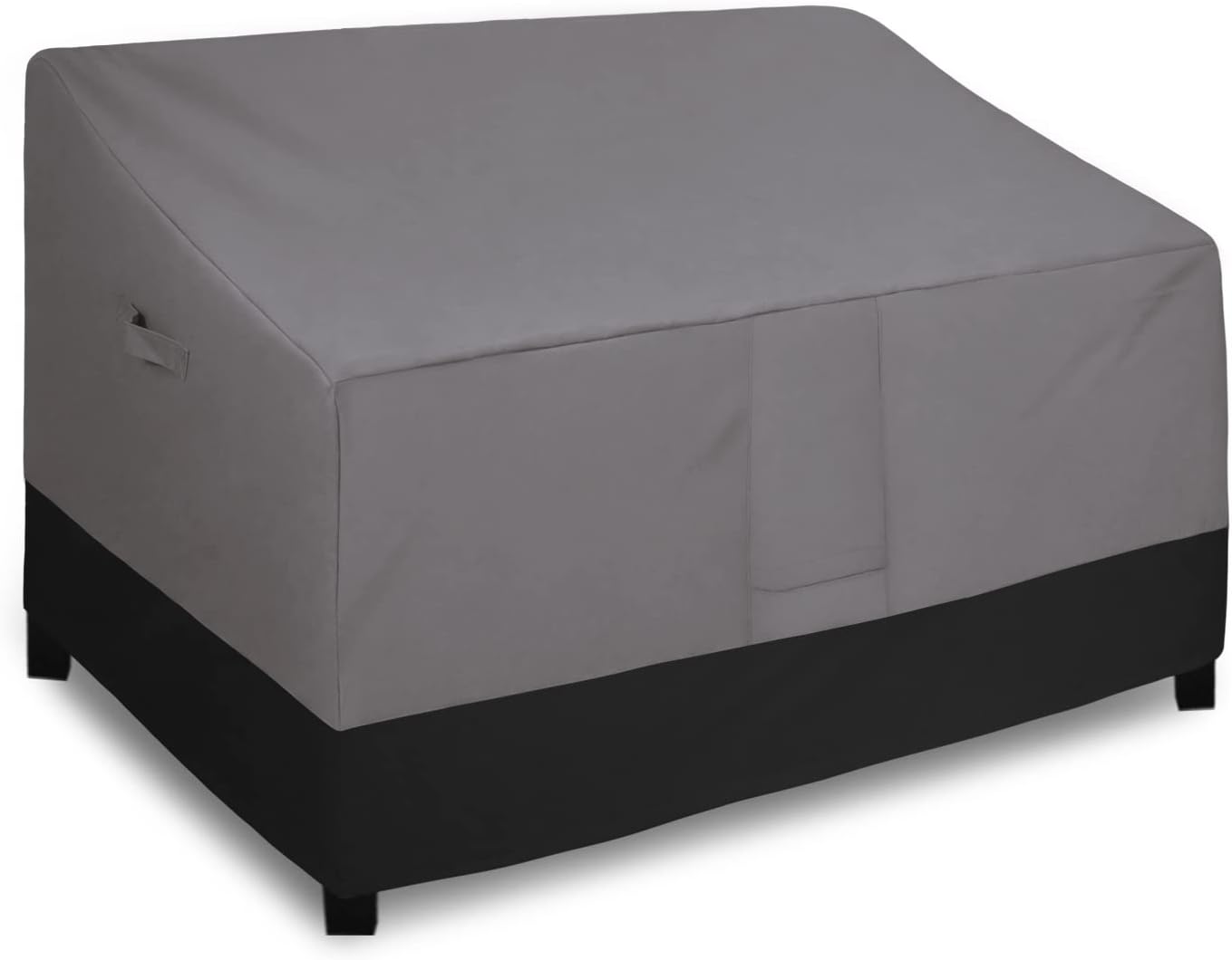 Easy-Going Outdoor Couch Cover, Heavy Duty 3-Seater Patio Sofa Cover, Windproof Outdoor Furniture Cover with Air Vent (88Wx32.5Dx33H inch,Gray/Dark Gray)