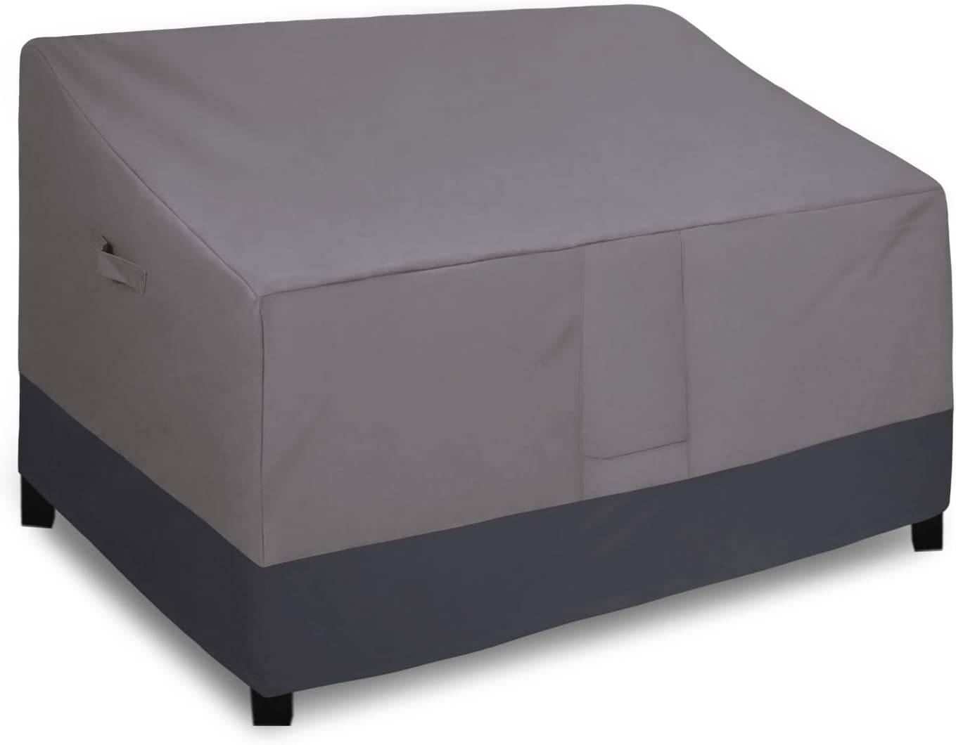 Easy-Going Outdoor Couch Cover, Heavy Duty 3-Seater Patio Sofa Cover, Windproof Outdoor Furniture Cover with Air Vent (88Wx32.5Dx33H inch,Gray/Dark Gray)