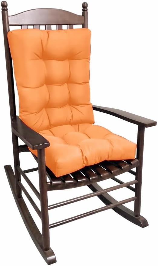 Rocking Chair Cushion, Set of Thicken Seat & Back Chair Cushions，Soft Thickened Patio Chair Cushions for Indoor/Outdoor (Navy Blue)