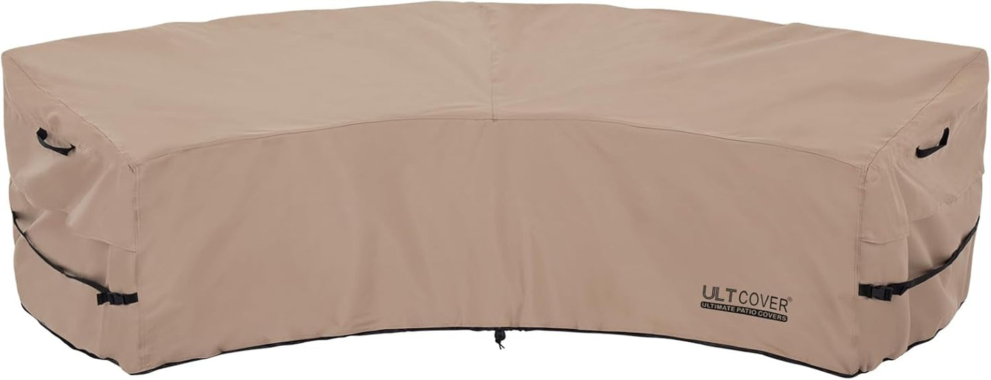 ULTCOVER Patio L-Shaped Left Facing Sofa Cover Waterproof for 6-Seater Outdoor Sectional Furniture Couch 85”W (Left Side) x 110”W (Back Length)