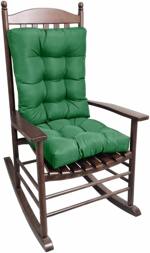 Rocking Chair Cushion, Set of Thicken Seat & Back Chair Cushions，Soft Thickened Patio Chair Cushions for Indoor/Outdoor (Navy Blue)
