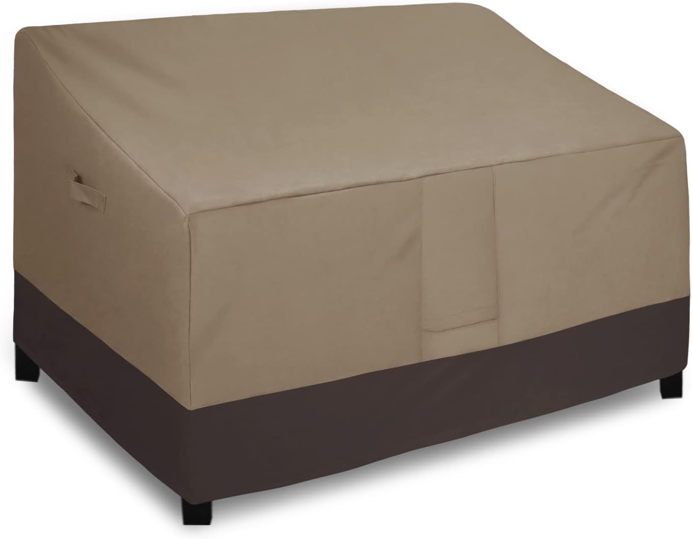 Easy-Going Outdoor Couch Cover, Heavy Duty 3-Seater Patio Sofa Cover, Windproof Outdoor Furniture Cover with Air Vent (88Wx32.5Dx33H inch,Gray/Dark Gray)