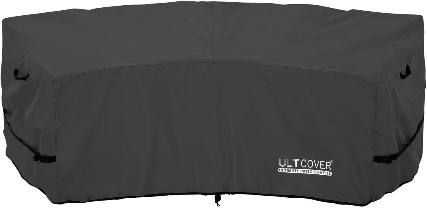 ULTCOVER Patio L-Shaped Left Facing Sofa Cover Waterproof for 6-Seater Outdoor Sectional Furniture Couch 85”W (Left Side) x 110”W (Back Length)