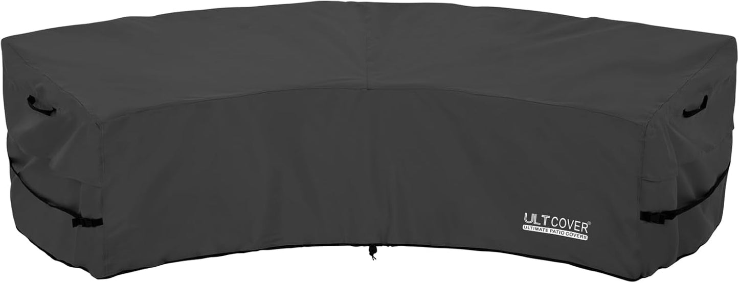 ULTCOVER Patio L-Shaped Left Facing Sofa Cover Waterproof for 6-Seater Outdoor Sectional Furniture Couch 85”W (Left Side) x 110”W (Back Length)