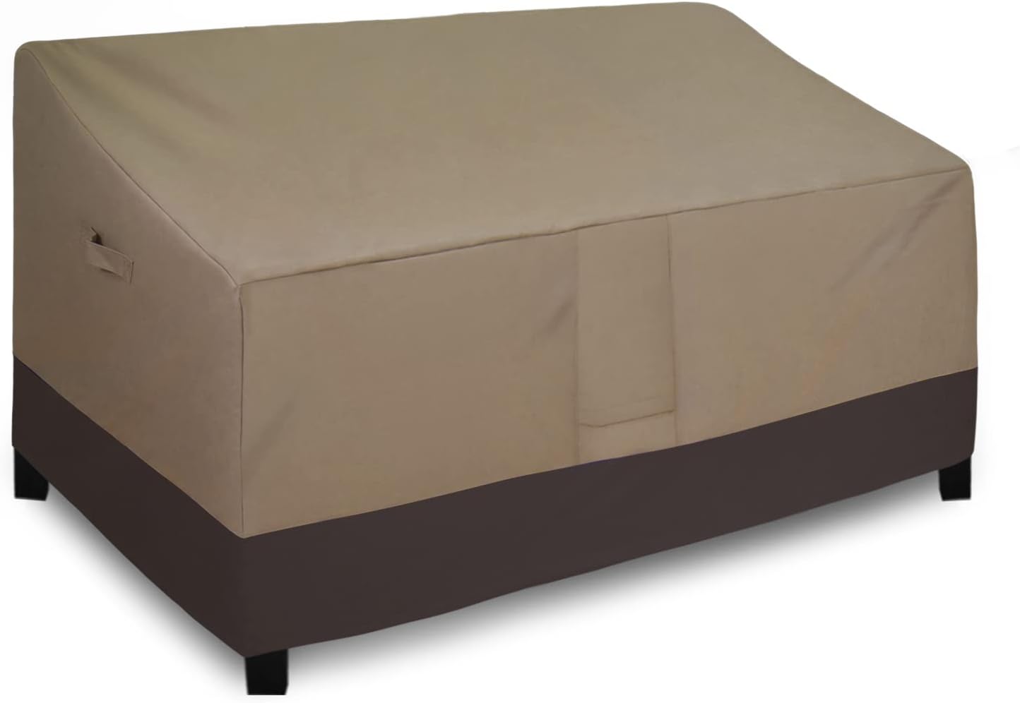 Easy-Going Outdoor Couch Cover, Heavy Duty 3-Seater Patio Sofa Cover, Windproof Outdoor Furniture Cover with Air Vent (88Wx32.5Dx33H inch,Gray/Dark Gray)