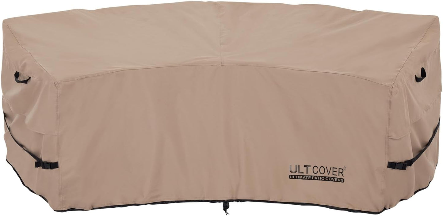 ULTCOVER Patio L-Shaped Left Facing Sofa Cover Waterproof for 6-Seater Outdoor Sectional Furniture Couch 85”W (Left Side) x 110”W (Back Length)