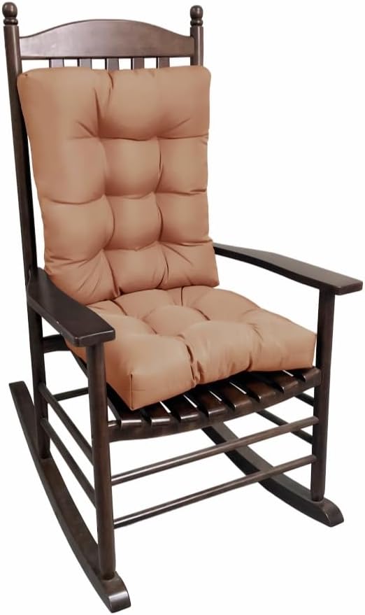 Rocking Chair Cushion, Set of Thicken Seat & Back Chair Cushions，Soft Thickened Patio Chair Cushions for Indoor/Outdoor (Navy Blue)