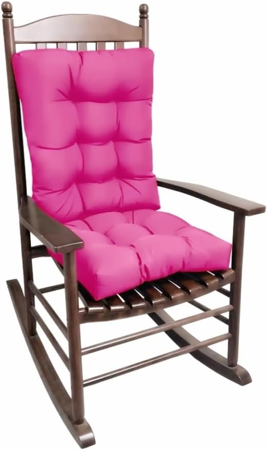 Rocking Chair Cushion, Set of Thicken Seat & Back Chair Cushions，Soft Thickened Patio Chair Cushions for Indoor/Outdoor (Navy Blue)