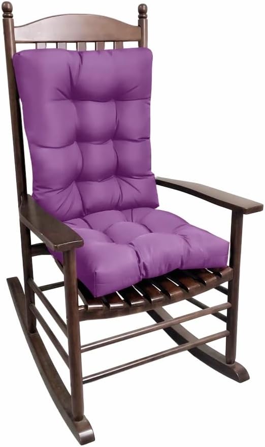 Rocking Chair Cushion, Set of Thicken Seat & Back Chair Cushions，Soft Thickened Patio Chair Cushions for Indoor/Outdoor (Navy Blue)