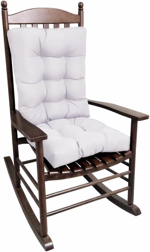 Rocking Chair Cushion, Set of Thicken Seat & Back Chair Cushions，Soft Thickened Patio Chair Cushions for Indoor/Outdoor (Navy Blue)