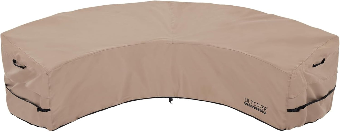 ULTCOVER Patio L-Shaped Left Facing Sofa Cover Waterproof for 6-Seater Outdoor Sectional Furniture Couch 85”W (Left Side) x 110”W (Back Length)