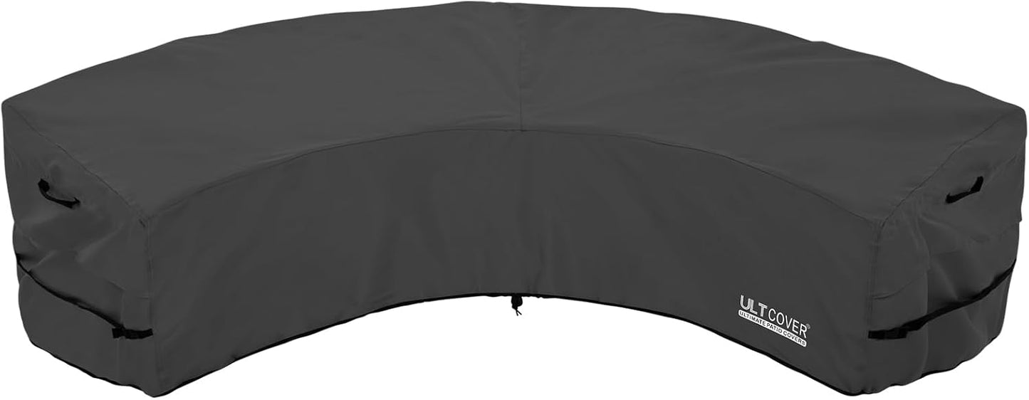 ULTCOVER Patio L-Shaped Left Facing Sofa Cover Waterproof for 6-Seater Outdoor Sectional Furniture Couch 85”W (Left Side) x 110”W (Back Length)