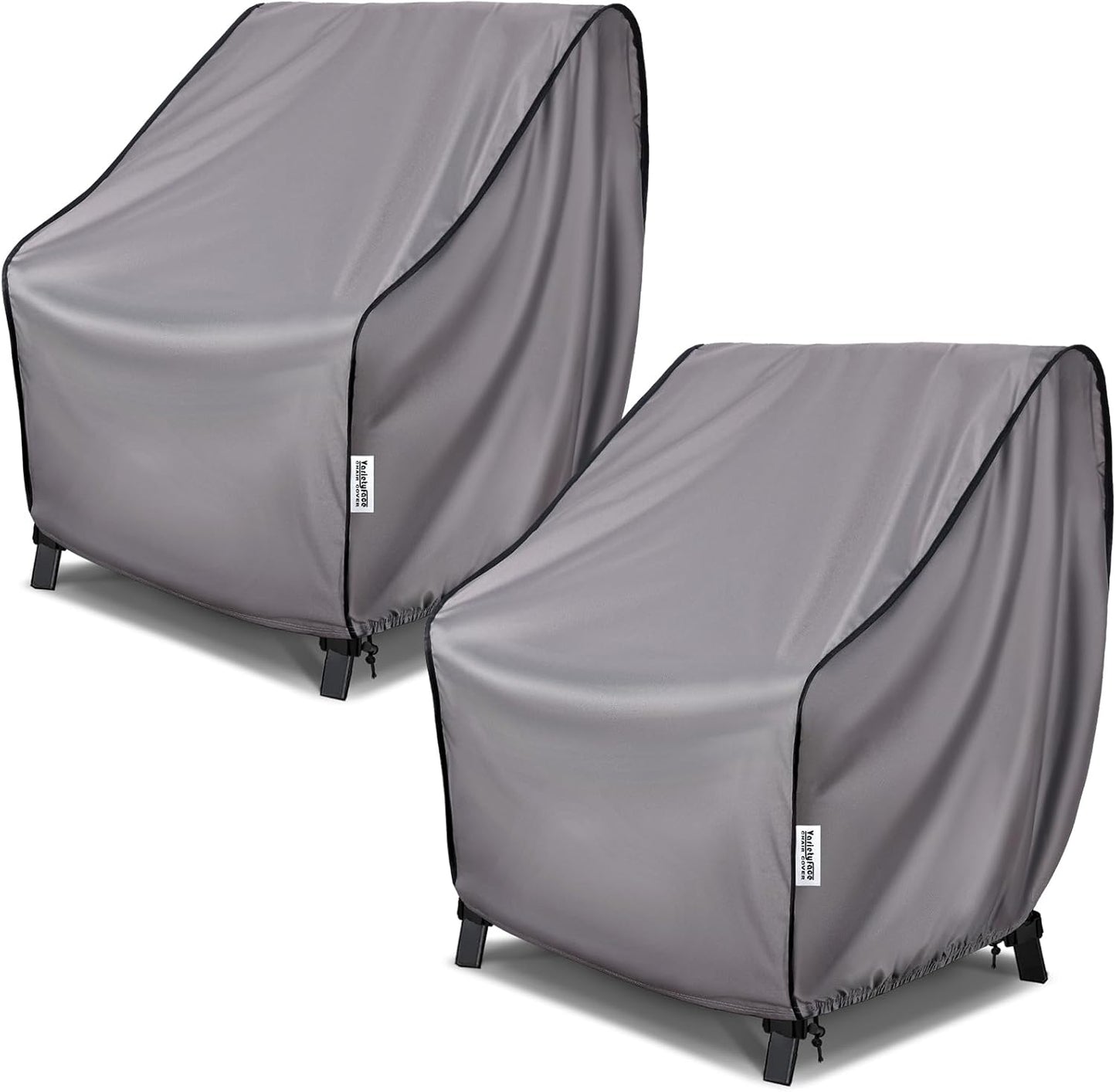 Waterproof 88W×40D×33H Outdoor Sofa Cover - Heavy-Duty 3-Seater Patio Bench Protector, Fits 86-88 Inch Furniture with Anti-Wind Straps & Air Vents, All-Weather Black