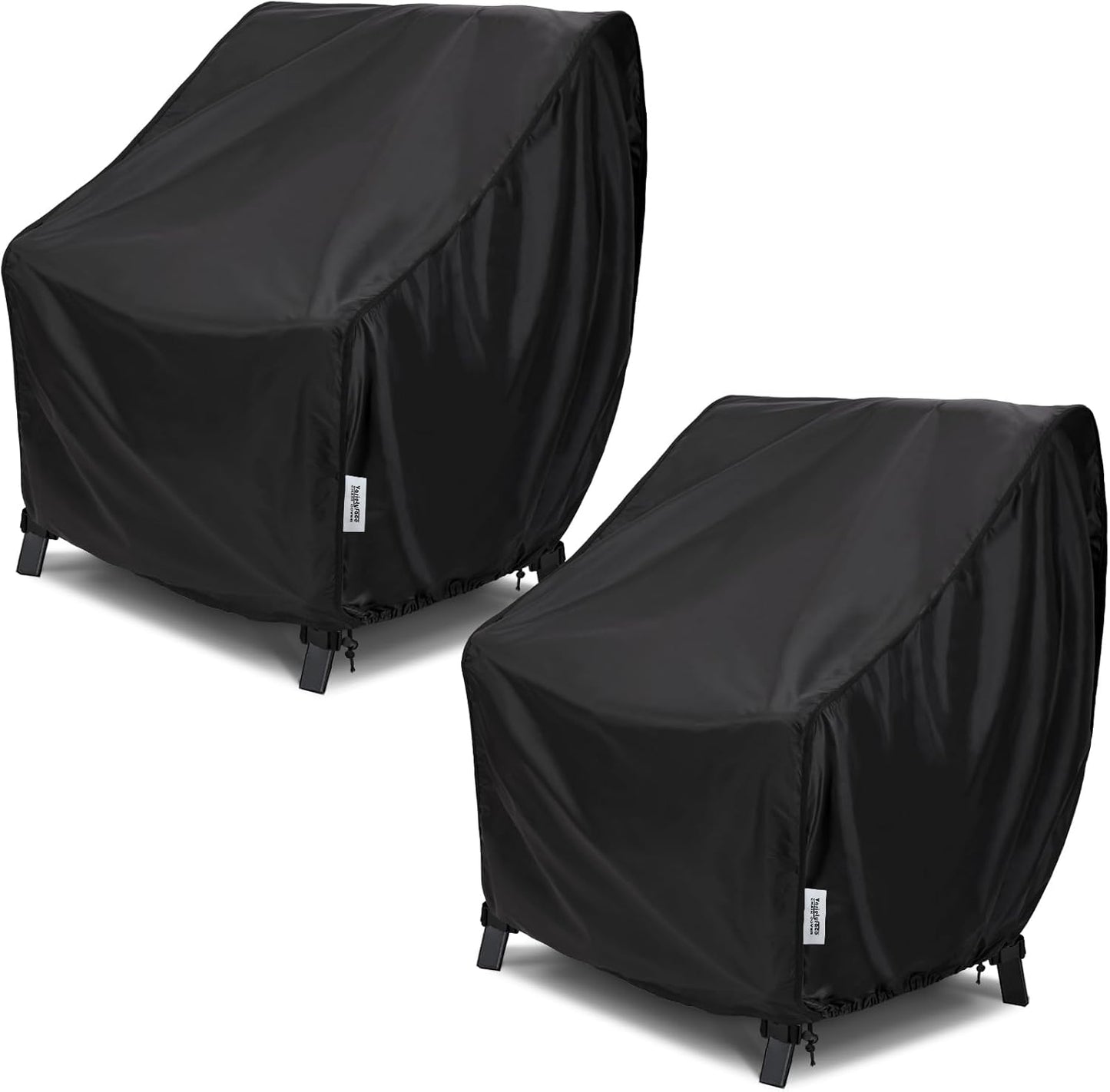 Waterproof 88W×40D×33H Outdoor Sofa Cover - Heavy-Duty 3-Seater Patio Bench Protector, Fits 86-88 Inch Furniture with Anti-Wind Straps & Air Vents, All-Weather Black
