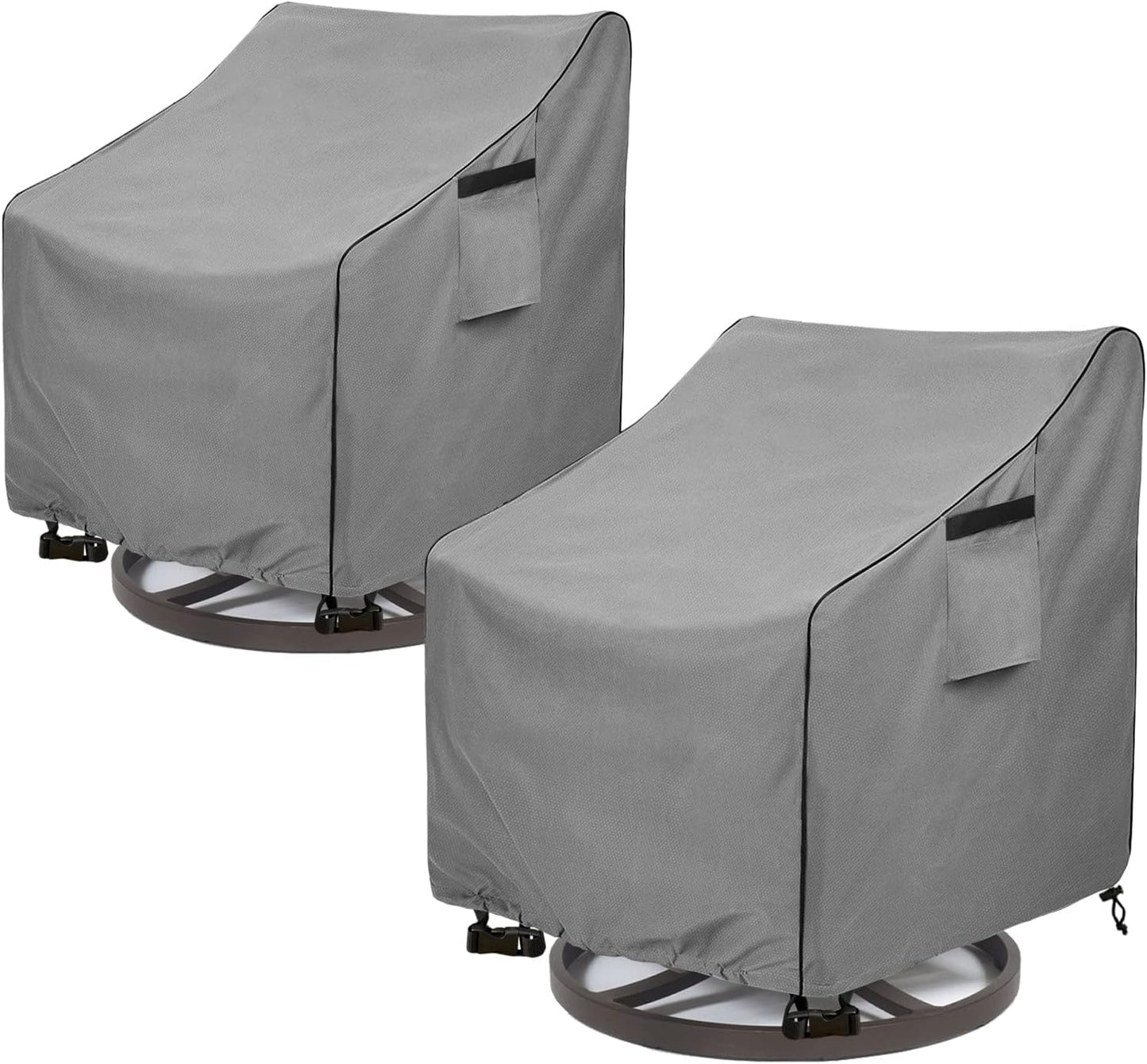 okcool Heavy Duty Patio Sofa Cover, 100% Waterproof 3-Seater Outdoor Sofa Cover Fits up to 85W x 38D x 35H Inches, Lawn Patio Furniture Covers,Grey