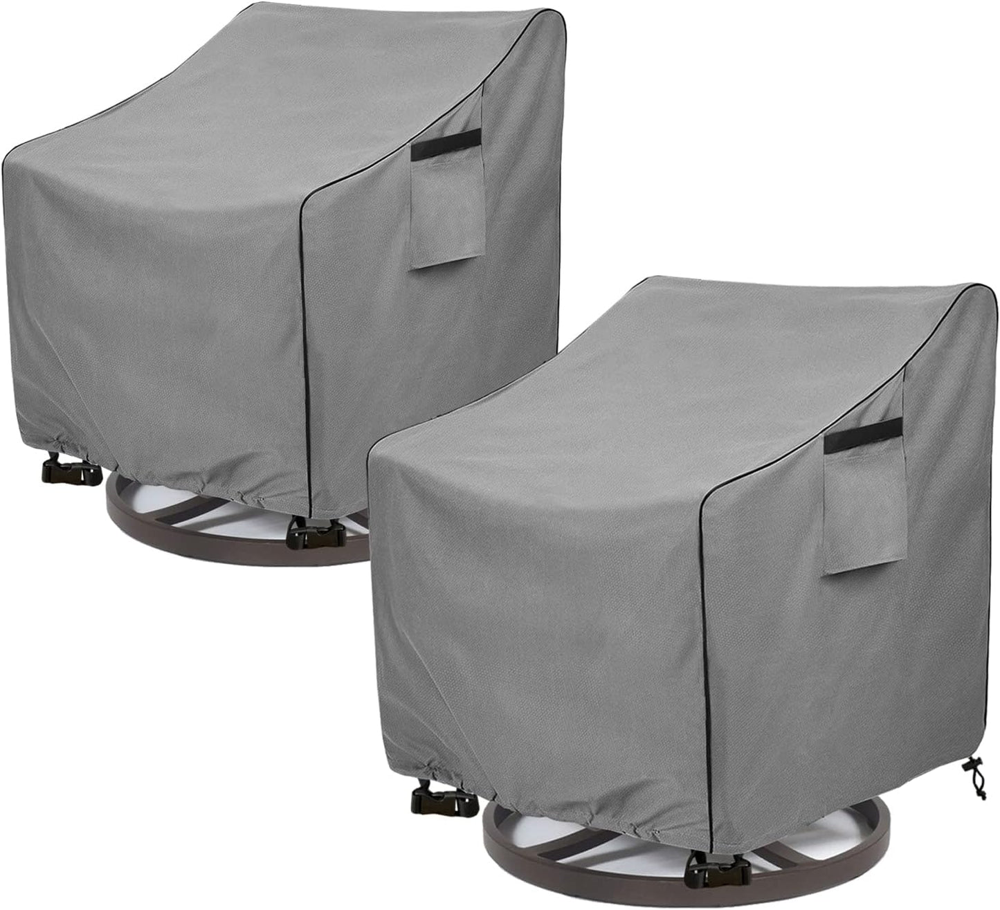 okcool Heavy Duty Patio Sofa Cover, 100% Waterproof 3-Seater Outdoor Sofa Cover Fits up to 85W x 38D x 35H Inches, Lawn Patio Furniture Covers,Grey