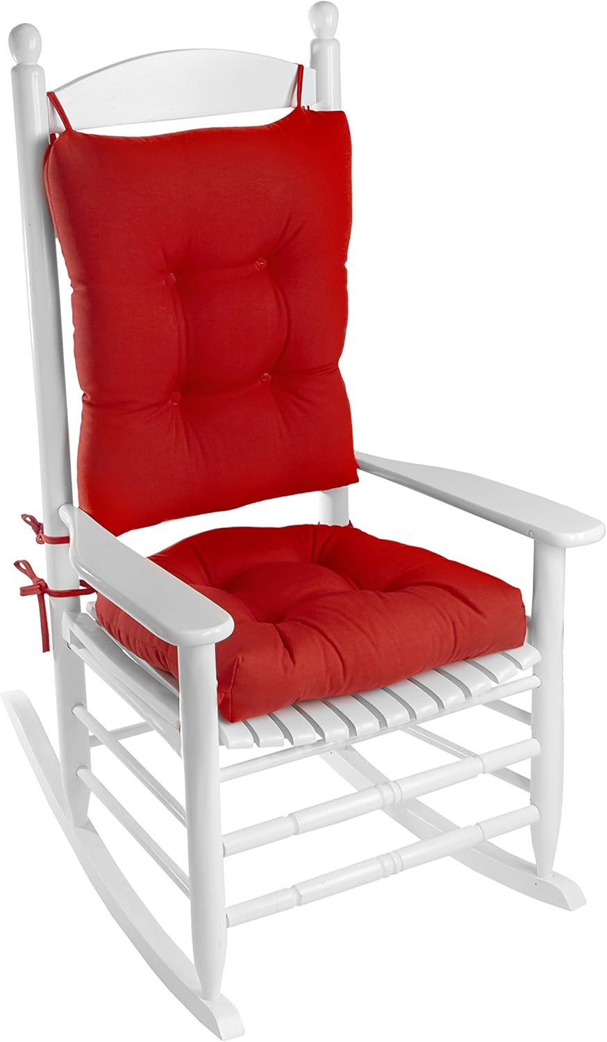 Klear Vu Solarium Rocking Chair Cushion, Assembled in The USA, for Indoor & Outdoor Use, Patio, Living Room, or Nursery, 19"x19" Seat and 21"x18" Seatback, 2-Piece Set, Black 2 Count